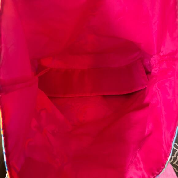 Lilly Pulitzer Tote Bag Hawaiian Print Preppy Classic Beach Vacation Pink Canvas - Picture 9 of 10